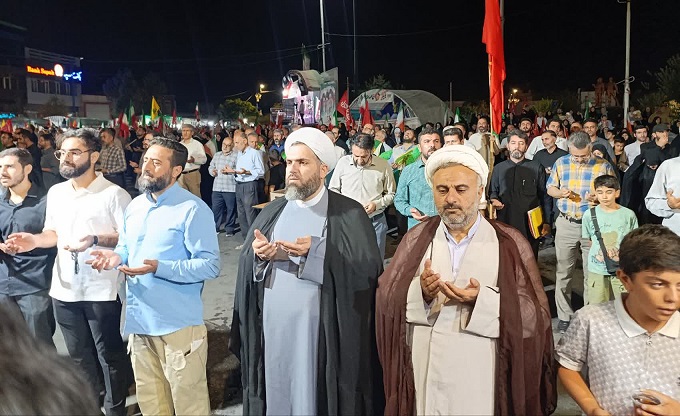 برگزاری موکب سنگرسازان بی سنگر در تجمعات انقلابی- میدان ولایت فقیه آذربایجان غربی